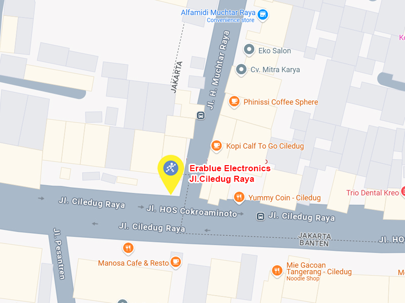 Peta ke toko EraBlue di  Jalan Ciledug Raya, terletak di Kel/Desa Kreo Selatan, Kecamatan Larangan, Kota Tangerang, Provinsi Banten